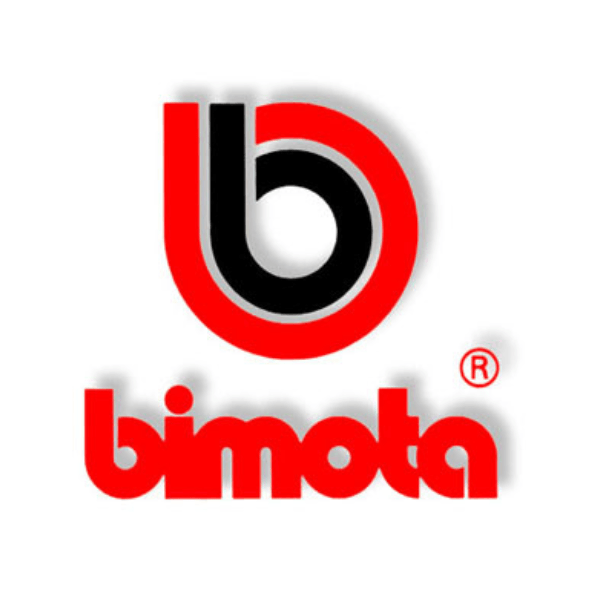 bimota logo outsized red/black b on top of red bimota