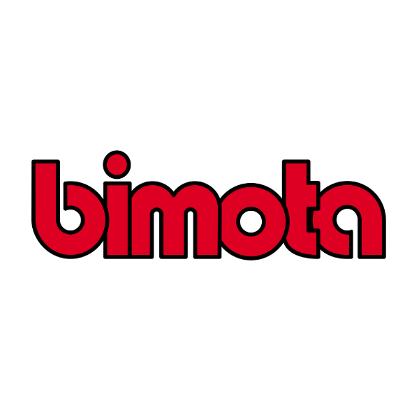 bimota logo red letters with black outline