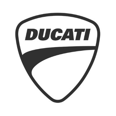 Ducati black-and-white shield emblem