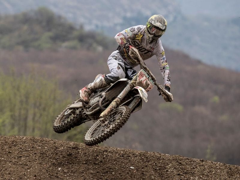 husqvarna dirt bike at 2019 mxgp of trentino
