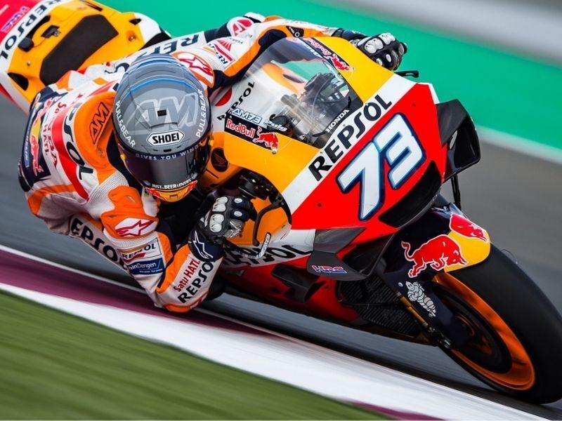 alex marquez on track at 2020 motogp qatar
